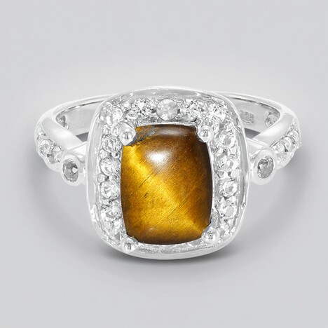 Anello in argento con Occhio di Tigre