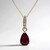 Collana in oro con Rubino Mozambico AAA