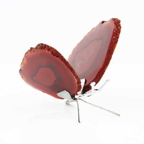 Accessorio in ottone con Agata Rossa