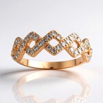 Anello in oro con Diamante Rose de France SI1 di Argyle (Annette)