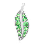 Ciondolo in argento con Tsavorite AAA del Kenia