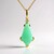 Collana in argento con Crisoprasio (KM by Juwelo)