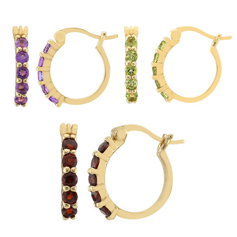 Orecchini in argento con Granato