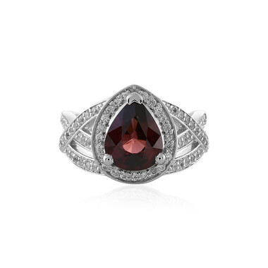 Anello in argento con Zircone Rosa