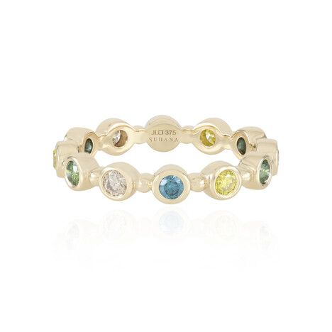 Gouden ring met I2 Bruine Diamanten (SUHANA)