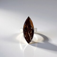 Anello in argento con Agata Prairie