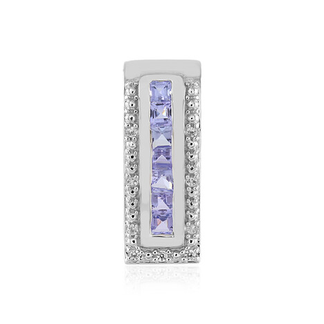 Zilveren hanger met tanzanieten