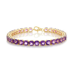 Sibirischer Amethyst-Silberarmband