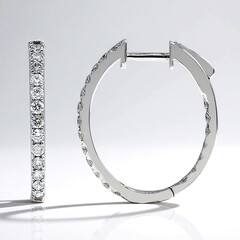 Boucles d'oreilles en or et Diamant I1 (H) (CIRARI)