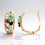 Boucles d'oreilles en argent et Emeraude de Zambie