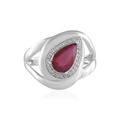 Anillo en plata con Rubí de Madagascar (de Melo)