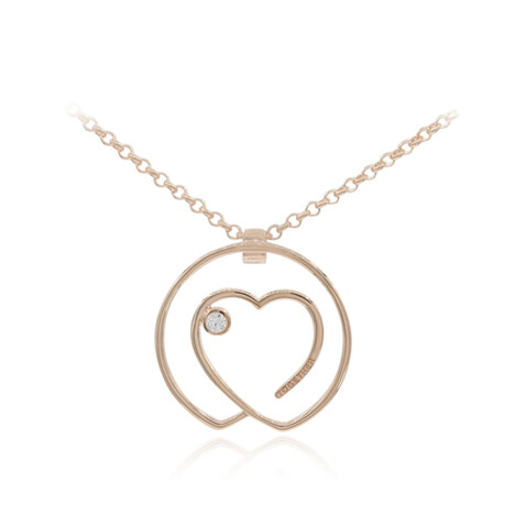 Collana in argento con Zaffiro Bianco