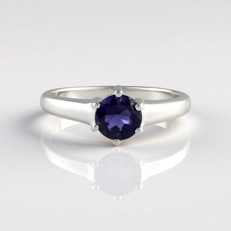 Anello in argento con Iolite