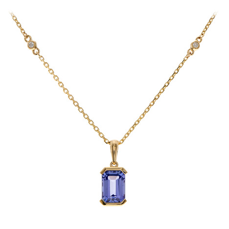 Collier en or et Tanzanite AAA (CIRARI)