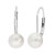 White Freshwater Pearl Silver Earrings