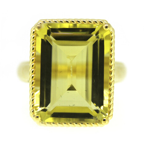 Ouro Verde-Quarz-Silberring