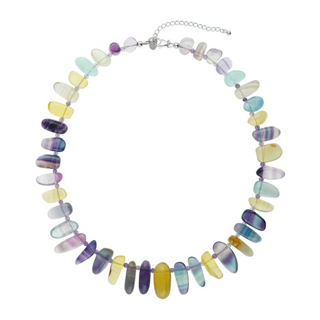 Fluorite Silver Necklace