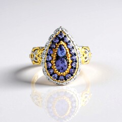 Anello in argento con Tanzanite (Gems en Vogue)