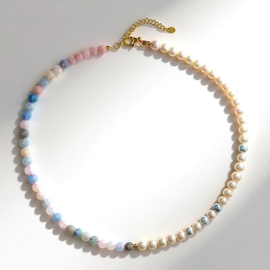 Collana in argento con Perla di Acqua Dolce