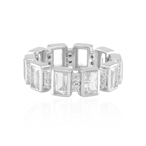 Zilveren ring met petalieten
