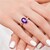 Anillo en plata con Amatista de Siberia