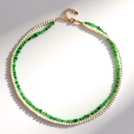 Collana in argento con Tsavorite della Tanzania (Riya)