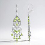 Orecchini in argento con Peridoto