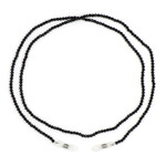 Schwarzer Spinell-Brillenkette