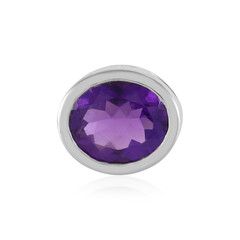 Sambia-Amethyst-Silberanhänger