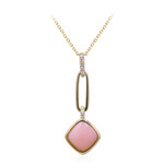 14K Pink Opal Gold Necklace (CIRARI)