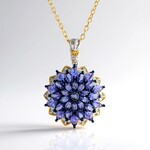 Collana in argento con Tanzanite (Gems en Vogue)