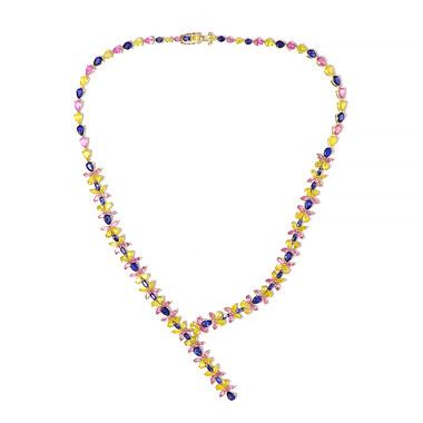 Madagaskar-Saphir-Goldcollier (de Melo)