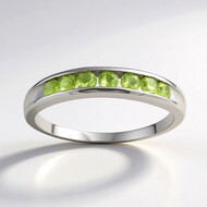 Idocrase Silver Ring