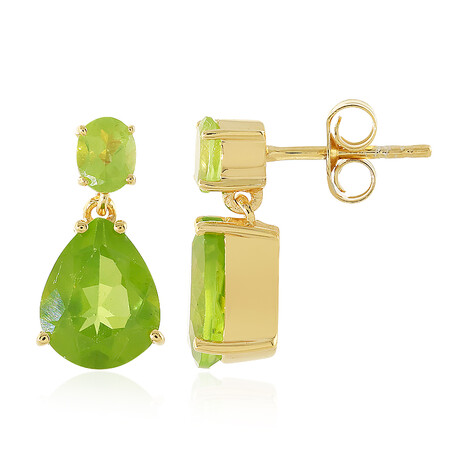 Pendientes en plata con Peridoto