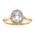 14K White Sapphire Gold Ring (CIRARI)