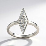 Anello in argento con Zircone
