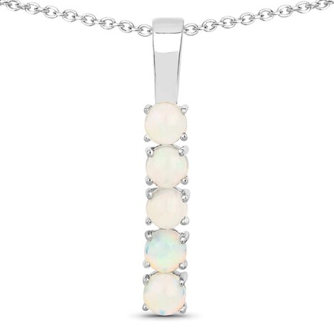 Welo Opal Silver Necklace