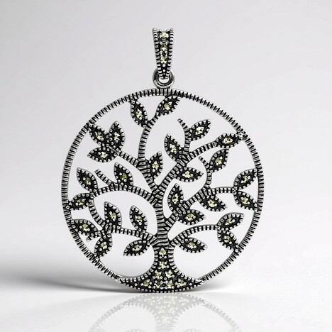 Ciondolo in argento con Marcassite