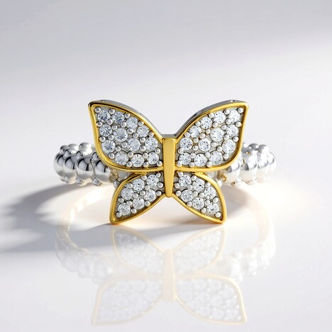 Anello in argento con Zircone (Dallas Prince Designs)