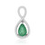 Socoto-Smaragd-Silberanhänger