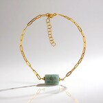 Bracelet en argent et Amazonite (Joias do Paraíso)