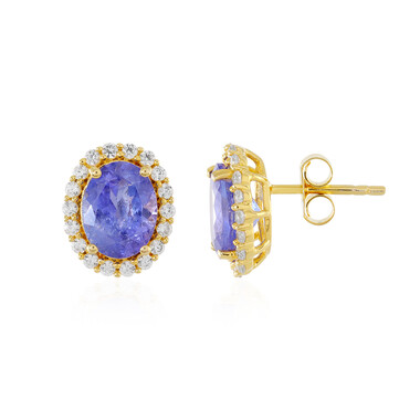 Pendientes en plata con Tanzanita