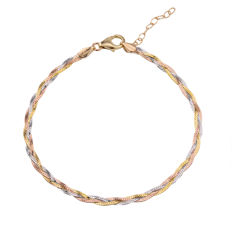 Bracciale con pavé di diamanti in oro giallo So Move Max | 14302-YG