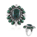 Zilveren ring met een Chrysokoll (Desert Chic)