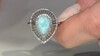 Bague en argent et Larimar (MONOSONO COLLECTION)