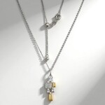 Collana in argento con Topazio Bianco (Adela Silber)