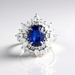Anello in argento con Cianite del Nepal