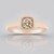 Bague en or et Diamant rose de France VS1 d'Argyle (Annette)