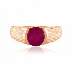 Zilveren ring met een Madagaskar Robijn (de Melo Essence)