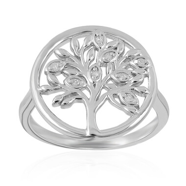 I3 (I) Diamant-Silberring